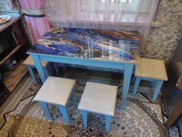 Кухонный стол, Новый, Нераскладной, Квадратный стол, Турция