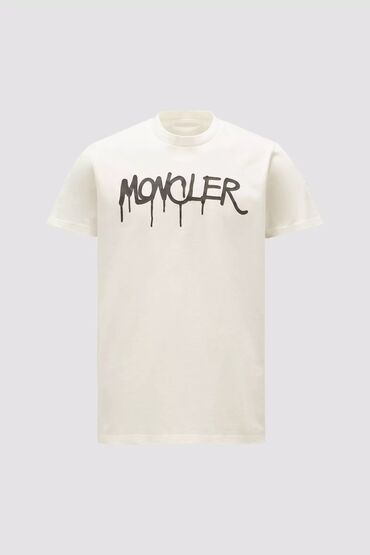 Футболки: Мужская футболка, S (EU 36), XL (EU 42), M (EU 38), Moncler, Новый, цвет - Белый, Самовывоз, Платная доставка