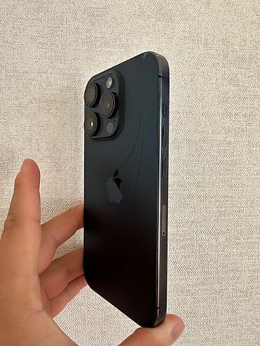 IPhone 15 Pro, Б/у, 256 ГБ, Blue Titanium, 80 %