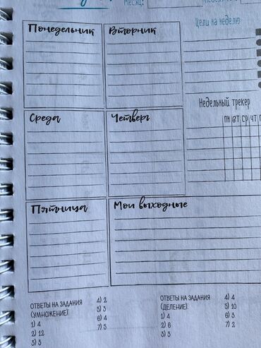 подставки для книг: Ежедневник-планер для задач на день/неделю/месяц. В комплекте