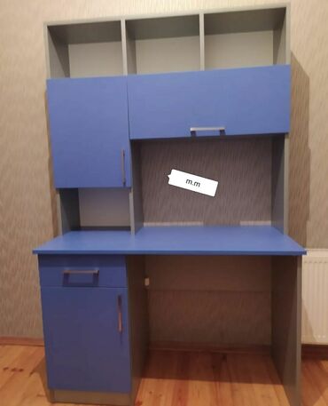 Uşaq masaları: Oğlan və qız üçün, Yeni, Siyirməsiz, Yazı masası, Stulsuz — 13