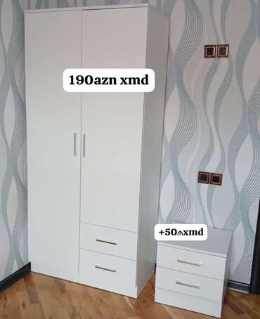 барби шкаф для одежды: Yeni, 2 qapılı Düz dolab, Şifonyer
