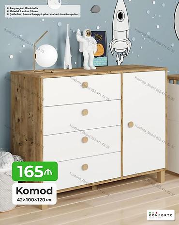 Komodlar: Komod – uşaq/yeniyetmə otaqları və ümumi interyer üçün funksional — 1