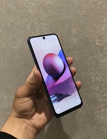 Redmi, Redmi Note 10, Б/у, 128 ГБ, цвет - Синий, 2 SIM
