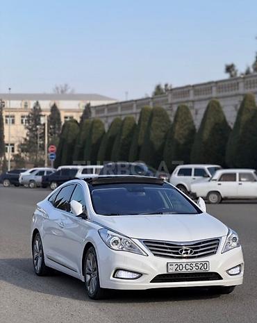 megane disk: Hyundai Grandeur (Azera) – ağ rəng, sedan, geniş və komfortlu salon — 5