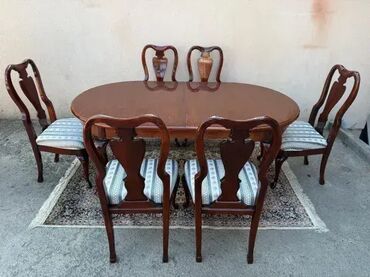 Stilske garniture: Stilski CHERRY trpezarijski sto i 6 stolica - ODLIČNO STANJE 🍽️✨ — 6