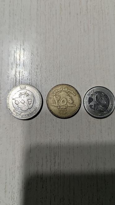 Продам три монеты Ливан. В отличном состоянии. цена за три 500с. тел