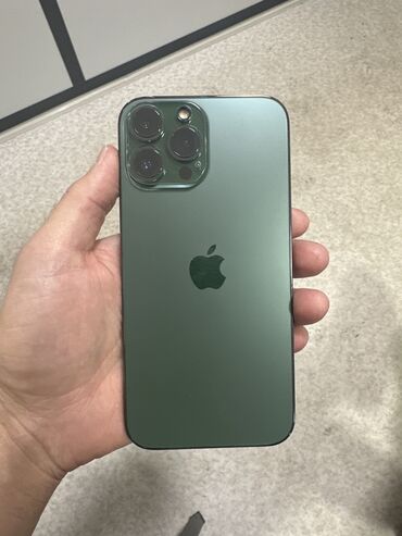 iphone x цена ош: IPhone 13 Pro Max, Б/у, 256 ГБ, Alpine Green, Кабель, 84 %