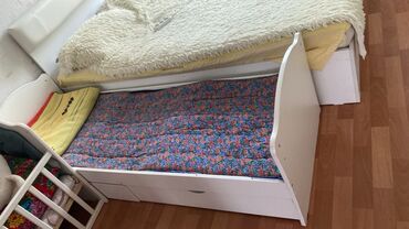 2 ярусный кровать: Односпальная кровать, Для девочки, Для мальчика, Б/у
