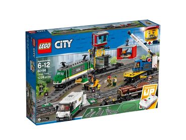 Игрушки: Lego City 🌆 60198 Товарный поезд 🚆, рекомендованный возраст 6-12