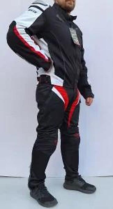 Sportska odeća: Pantalone za motor sa štitnicima Dainese Air Tex crno crvene — 25