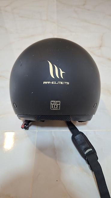 moto aranda: MT Helmets Street açıq tip motosiklet kaskı - Rəng: mat qara, qızılı — 1