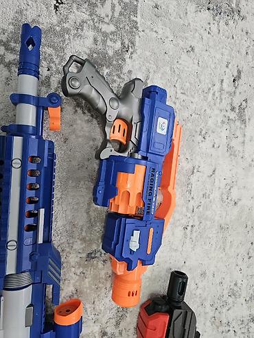 nerf бластер: Набор игрушечных бластеров и лука для стрельбы мягкими снарядами — 7