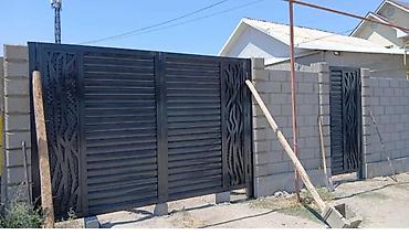 Металлические двери на заказ: Металлическая дверь на заказ, Для частного дома, Двухстворчатая, Железная, Кыргызстан, Бесплатный замер — 40