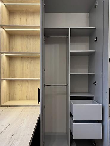 study table: Модульный комплект мебели для спальни/кабинета: встроенный шкаф-купе с — 4
