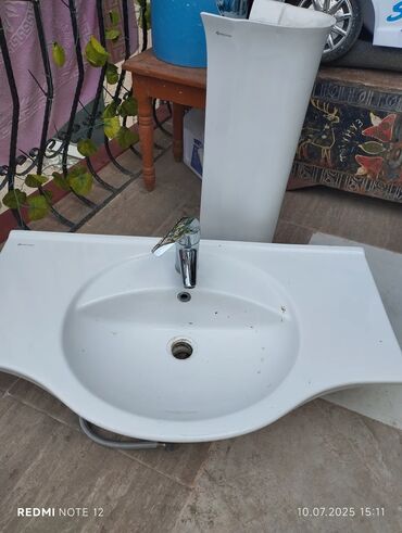 Умывальники, тюльпаны: E.C.A Egeseramik piyedestal lavabo dəsti - Marka: Egeseramik