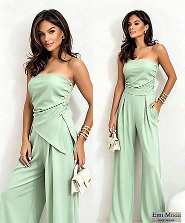 celika: Ženski elegantni kombinezon bez naramenica – Emi Moda, Made in Italy — 4