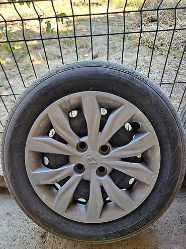 santa fe 2008: Hyundai üçün orijinal təkər komplekti - Disk: polad disk, çox deşikli — 1