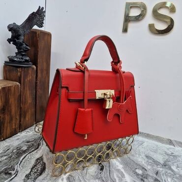 Torbe: Elegantna torbica, Hermes, Materijal: Koža, Lakovana koža — 17