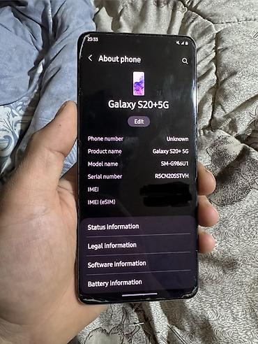 аккумулятор 190 цена: Samsung Galaxy S20 Plus, Б/у, 128 ГБ, цвет - Серый, eSIM — 1