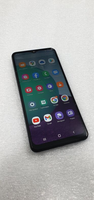 Poco: Samsung A02, Б/у, 32 ГБ, цвет - Черный, 2 SIM