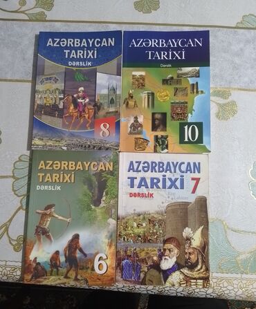 Kitablar, jurnallar, CD, DVD: Azərbaycan Tarixi Dərslik 
6,7,8,10- cu siniflər
Hər biri 5 manat