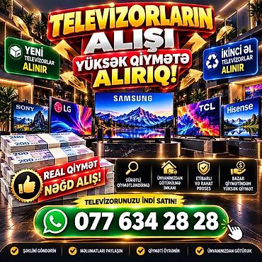 📺🔥 TELEVİZORUNUZU YÜKSƏK QİYMƏTƏ ALIRIQ! 🔥 ✅ Yeni televizorlar alınır lalafo.az -da 📺🔥 TELEVİZORUNUZU YÜKSƏK QİYMƏTƏ ALIRIQ! 🔥 ✅ Yeni televizorlar alınır