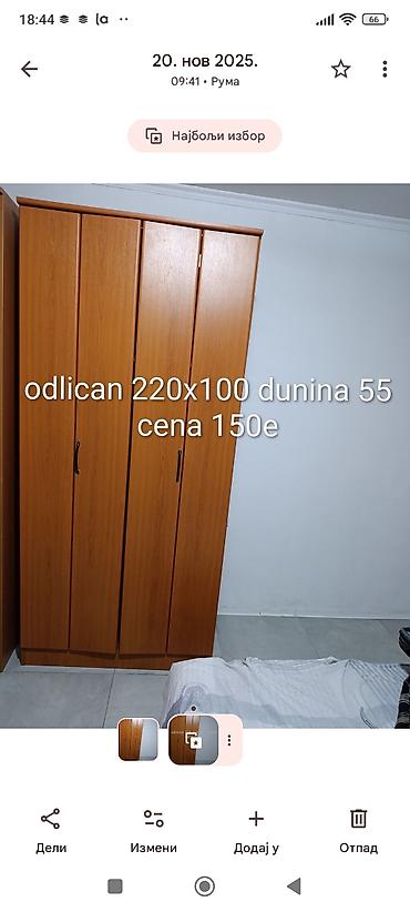 Stilske vitrine: Masivne drvene vitrine – dva modela Model 1 - Materijal: puno drvo sa — 15