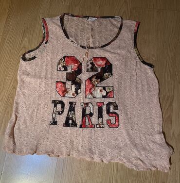 tommy hilfiger tank top: M (EU 38), L (EU 40), XL (EU 42), Cvetni, Jednobojni, Sa ilustracijom, bоја - Roze