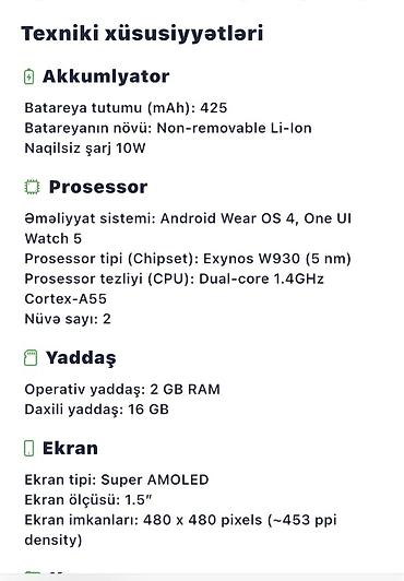 chopard saat: Samsung Galaxy Watch 6 44mm (SM-R940) – Black Əsas xüsusiyyətlər: - — 4