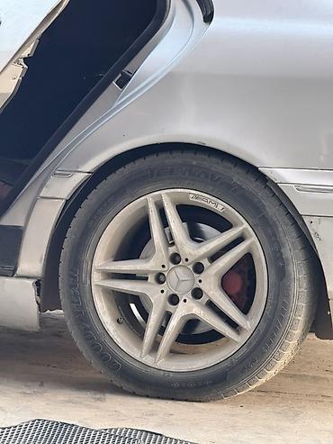 215 65 16 с: Литые диски AMG для Mercedes-Benz + зимние шины Goodyear обмен есть - — 2