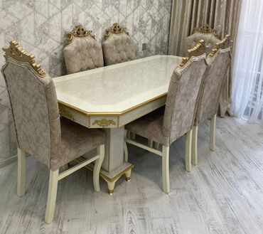 Masa və oturacaq dəstləri: Qonaq otağı üçün, Yeni, Açılmayan, Dördbucaq masa, 6 stul -da lalafo.az — 13 Masa və oturacaq dəstləri: Qonaq otağı üçün, Yeni, Açılmayan, Dördbucaq masa, 6 stul — 13