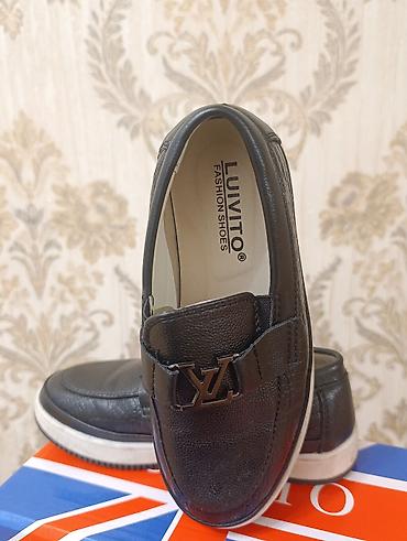 черные мужские мокасины: Qara rəngli kişi loaferləri - Brend: Luivito (daxili etiketi - Model — 5