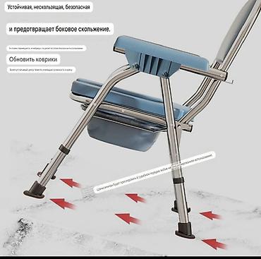 Биотуалеты для людей с инвалидностью: Кресло-туалет (комод) в «больничном» стиле - Усиленная складная — 4