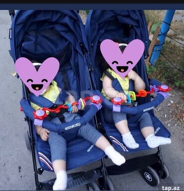 Əkizlər üçün arabalar: Əkizlər üçün araba, Yaş: 6-12 ay, Ödənişli çatdırılma