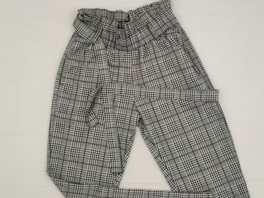 jakie buty do srebrnej sukienki: Material trousers for women, size S (EU 36)