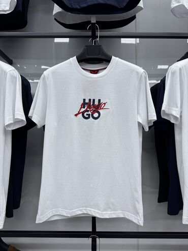 футболка u s polo: Эркектердин футболкасы, Бардык өлчөмдөр, Hugo Boss, Жаңы, түсү - Көк