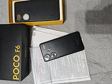 Poco: Poco F6, Б/у, 256 ГБ, цвет - Черный, eSIM, 2 SIM — 1