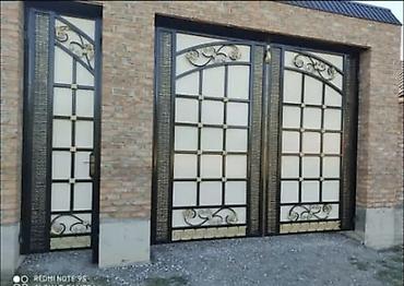 Распашные ворота: Кованные ворота из металла - Тип: распашные уличные ворота с — 5