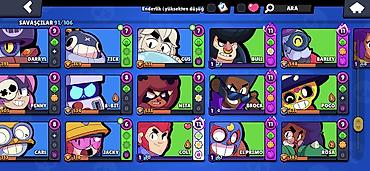 Digər: Brawl Stars oyun hesabı - Kupa: 47,601 - Seviyyə: 22, XP 175/950 - — 7