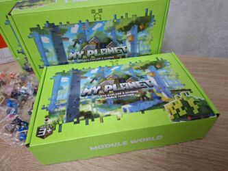 машина для детей на пульте управления: 🧲 Магнитные кубики Minecraft 🧱 180 шт + 5 минифигурок- 1600 сом