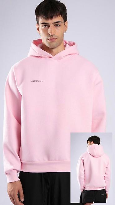 Толстовки, худи: Худи, На флисе, Оверсайз, С надписью, Новый, M, L, XL — 8