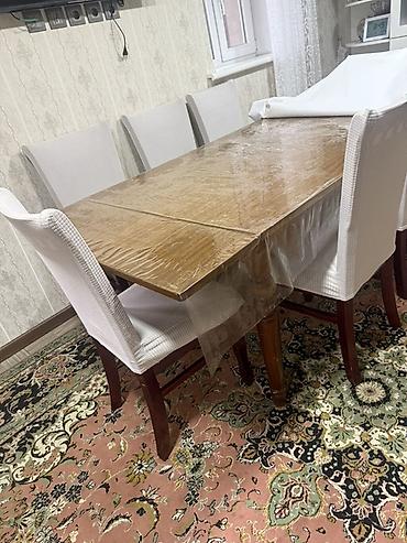 Мебель: Стул для кухни, Б/у, Дерево, цвет - Коричневый — 3