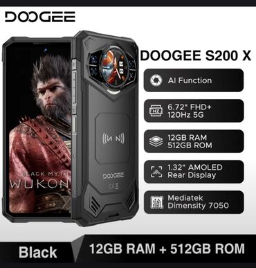 стекло на телефон fly: DOOGEE S200 X – güclü və sərt dizaynlı 5G smartfon Əsas