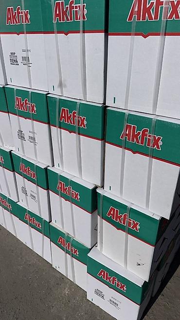 Монтаждык көбүктөр: Монтажная пена Akfix, коробочные поставки. - Бренд: Akfix - Тип — 1