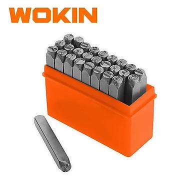 pol sixan: WOKIN Hərfi Numarator Seti – 6 mm (Model: 257306) Metal hissələr — 1