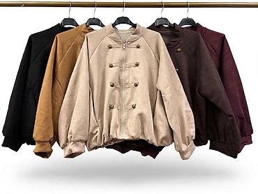 lindex helanke: Ženska kratka jakna od veštačke brušene kože (suede efekat) - Kroj — 3