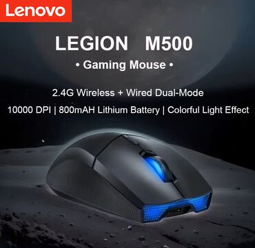 Mauslar: Lenovo Legion M500 Wireless Gaming Mouse 1000 DPI 2.4GHz Original