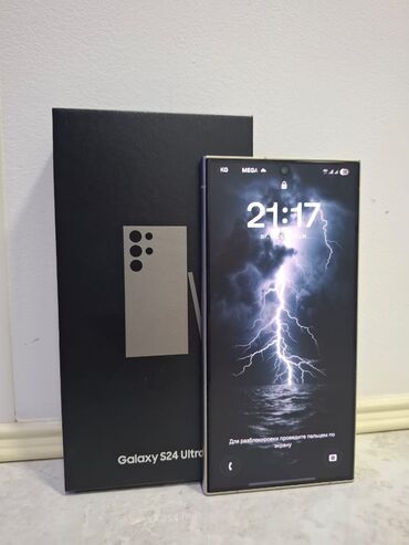 телефон самсунг 21: Samsung Galaxy S24 Ultra, Колдонулган, 256 ГБ, түсү - Боз, eSIM, 2 SIM