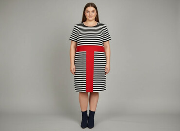 ubrania z lat 60: Women`s dress, size 5XL